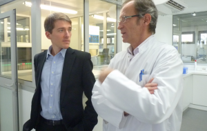 Nicolas Olivès, iXO Private Equity et Fabrice Laboudie, Directeur du Laboratoire des Cèdres