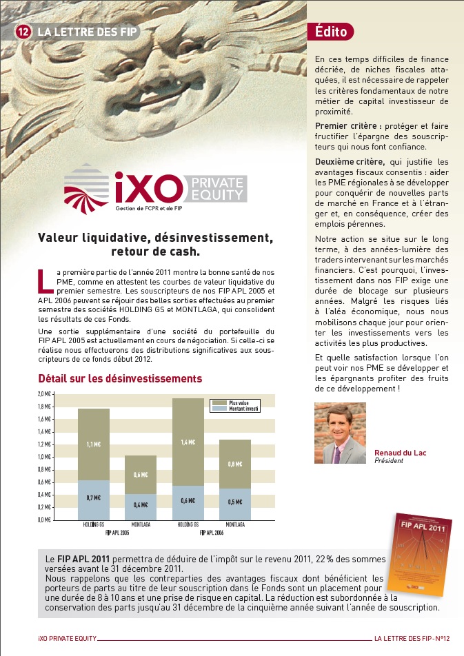 Lettre FIP iXO n°12