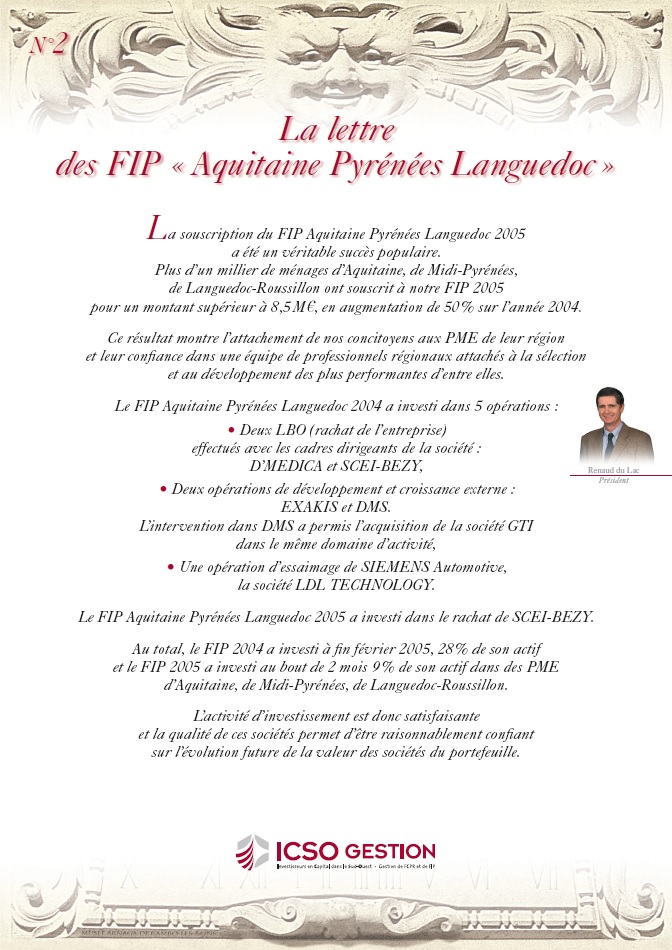 Lettre FIP iXO n°2