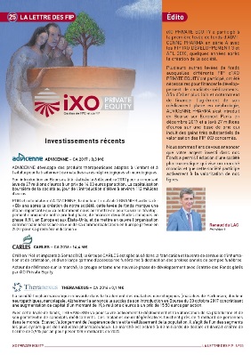 Lettre FIP iXO n°25