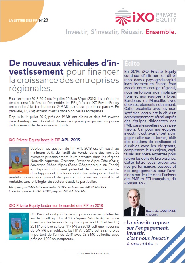 Lettre FIP iXO n°28