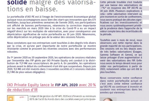 Lettre n°30 des FIP iXO